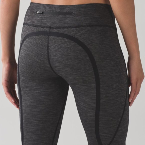 lululemon athletica Pants - EUC On Track Tight *27" Luxtreme Heathered Black